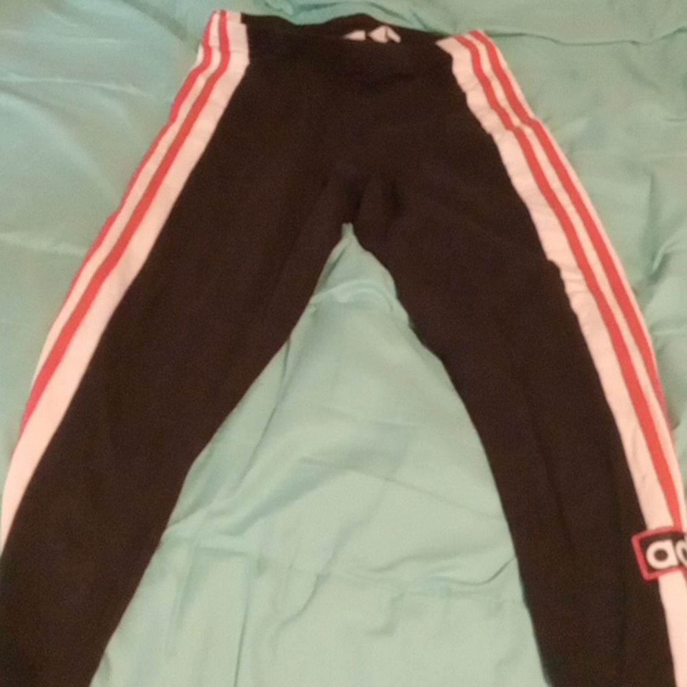 Pants. Adidas. Perfect conditions. 36.42. Stripes pink and white and black.